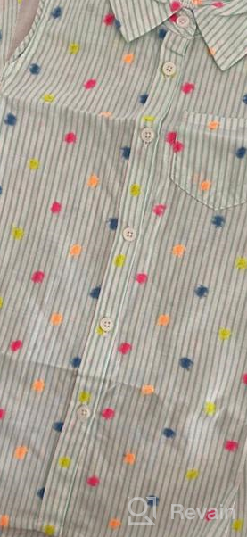img 1 attached to Amazon Brand Sleeveless Chambray Multi Dots Girls' Clothing review by Heather Hernandez