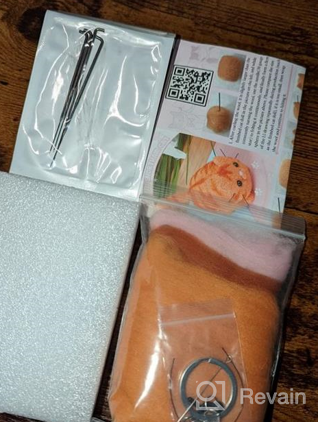 img 1 attached to Needle Felting Kit, Animals Needle Felting Set, DIY Wool Felt Materials Set With Felting Tool And Instruction For Needle Felting Craft Project And DIY Handmade review by Abby Clark
