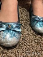 img 1 attached to 💃 Glittery Slip-On Ballet Flats for Little Girls and Toddlers with Bling-Bling Fashion review by Karyn Garcia