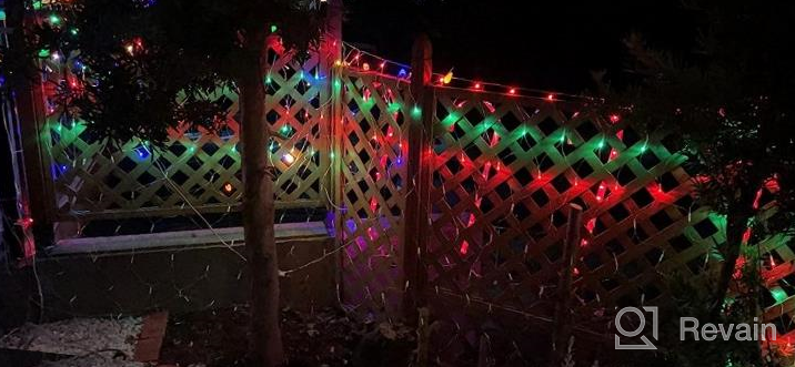 img 1 attached to Light Up Your Holiday Bushes: KNONEW Christmas Net Lights With 360 LEDs And 8 Modes review by John Arrow