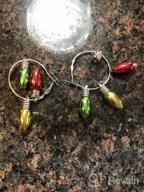 img 1 attached to 🎁 Sparkling Holiday Gift: New Big Top Deals Christmas Xmas Light Bulb Earrings – Hypoallergenic Jewelry for Women and Girls, Dangle Drops in Red, Green, and Yellow review by Christy Grizzle