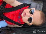 img 1 attached to Polarized Square Eye Glasses With Strap For Baby Boys And Girls Aged 0-24 Months - COCOSAND Toddler Sunglasses review by Tim Purdie