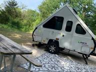 img 1 attached to RV Outdoor Mat: LATCH.IT 5X8 Boho Style Reversible Rug Ideal For Camping & Camper Use – The Ultimate RV Patio Rug For All Occasions! review by William Mistretta