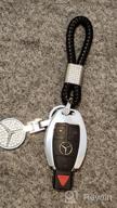 img 1 attached to Mercedes Benz Key Fob Chain With Bling Crystal Leather Sleeve - TopDall Compatible review by Steven Doty