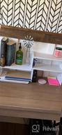 img 1 attached to YGYQZ Small Bookshelf for Desktop Storage: Mini Cute 📚 Office Desk Shelves in White – Versatile Organizers for Women, Kids review by Albert Wallin