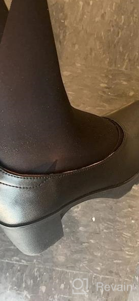 img 1 attached to Stylish And Comfortable Women'S Leather Oxfords With Platform Mid Heel, Perfect For Work And Special Occasions review by Sean Julian