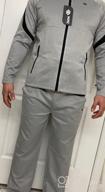 img 1 attached to 🏃 MoFiz Men's Tracksuit - 2 Piece Full Zip Jacket and Long Sleeve Pant Set for Athletic Sports, Casual Running, Gym Workout - Sweatsuit Outfits review by Bill Sorenson