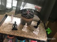 картинка 1 прикреплена к отзыву Статуэтки для медитации и йоги OwMell, керамическое украшение для комнаты, фигурка зена для йоги, набор из 4 штук, черного цвета, для декорации дома. от Dwayne Meurer