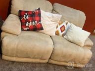 img 1 attached to Cozy Up With AVOIN'S Set Of 4 Valentine'S Day Buffalo Plaid Pillow Covers - Perfect For Any Holiday, Wedding Or Anniversary! review by Savanna Wilson