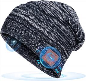 img 4 attached to Wireless Bluetooth Beanie Hat With Built-In HD Speakers & Microphone, Unisex Winter Headwear For Outdoor Sports - Perfect Gift For Men And Women, Featuring Bluetooth 5.0 Technology - EverPlus