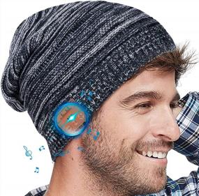 img 3 attached to Беспроводная Bluetooth-шапка-бини со встроенными HD-динамиками и микрофоном, зимний головной убор унисекс для занятий спортом на открытом воздухе — идеальный подарок для мужчин и женщин с технологией Bluetooth 5.0 — EverPlus