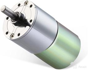 img 4 attached to Greartisan DC 12V 100RPM Gear Motor: High Torque, Electric Micro Speed Reduction, Centric Output Shaft, 37mm Diameter Gearbox