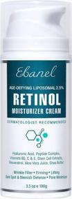 img 4 attached to 2.5% Retinol Cream For Face Moisturizer: Anti-Aging Wrinkle Night Cream With Peptides, Hyaluronic Acid & Skin Tightening Firming Benefits - Minimizes Dark Spots, Age Spots & Acne Scars!
