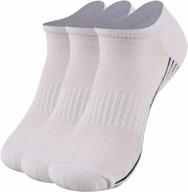 unisex sunew bamboo moisture wicking socks - cushioned comfortable ankle/crew workout 1/3/6 pairs logo