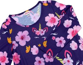 img 2 attached to JESKIDS Unicorn Sleeve Fitting Pockets Girls' Clothing : Tops, Tees & Blouses