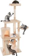 optimized search: petmaker penthouse cat tower collection - pet 😺 bed, napping perches, kitty condo hut, fully carpeted for sleep and play logo