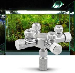 img 2 attached to 🐠 CO2 Splitter Regulator Valve Distributor with Fine Adjusting Needle Valve for Aquarium Plant CO2 Tank - Decdeal Aquarium Product