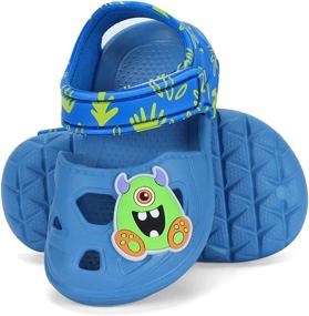 img 1 attached to Garden Toddler Lightweight Slides Slippers Boys' Shoes ~ Sandals