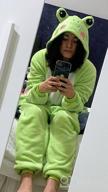 img 1 attached to Frog Kigurumi Sleepsuit Costume Cosplay Onesie Pajamas For Halloween By INewbetter review by Kenny Noel