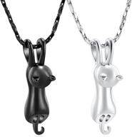 🐱 imrsanl pet cremation jewelry: elegant ash memorial keepsake necklace for cats logo