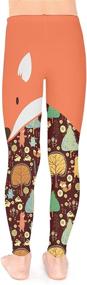 img 2 attached to 🍊 PattyCandy Tomato Orange Winter Leggings: Trendy Girls' Clothing - Leggings for Cold Weather!