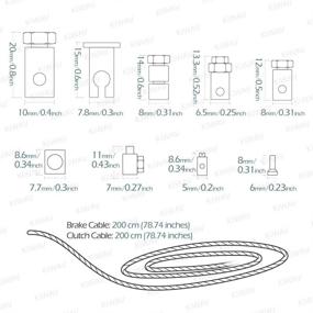 img 1 attached to KiWAV Universal Emergency Throttle Cable Repair Kit: Clutch Brake Parking Travel for Motorcycle ATV Bicycle Scooter