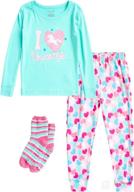 rene rofe baby girls’ pajama set – adorable 2 piece critter sleepwear shirt and joggers (2t-4t) logo