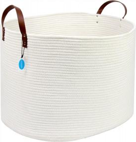 img 3 attached to Casaphoria Extra Cotton Storage Basket