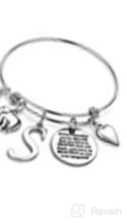 img 1 attached to M MOOHAM Engraved Initial Charm Bracelet for Women Girls - Elephant Llama Pineapple Horse Gifts. Upgrade Your Jewelry Collection with Enchanting Quote Charm Bracelet Gifts. review by Jose Morrison