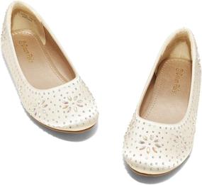 img 2 attached to DREAM PAIRS Nina 100 Glitter Classic Girls' Shoes : Flats