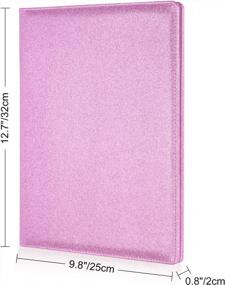 img 2 attached to Cacturism Pink Bling Padfolio: Stylish Portfolio Folder For Women'S Professional Business Documents, Legal Pad And Clipboard Holder
