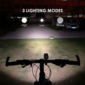 img 2 attached to XLENTGEN Rechargeable Bike Lights With 2900 Lumens For Safe Night Riding: Front & Rear Lights For Road/Mountain Bikes, Easy Installation & Waterproof Design