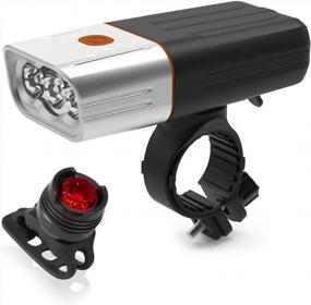 img 4 attached to XLENTGEN Rechargeable Bike Lights With 2900 Lumens For Safe Night Riding: Front & Rear Lights For Road/Mountain Bikes, Easy Installation & Waterproof Design