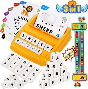 img 4 attached to 🎁 KiddoZone educational toys for 3-5 year old boys and girls - Matching letter spelling games for kids ages 3-5 - Perfect birthday, Halloween, Christmas, Easter gifts