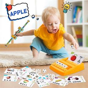 img 3 attached to 🎁 KiddoZone educational toys for 3-5 year old boys and girls - Matching letter spelling games for kids ages 3-5 - Perfect birthday, Halloween, Christmas, Easter gifts