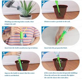 img 3 attached to 12 Pack Self Watering Spikes With Fixed Bracket And Graduated Table Plant Waterers For Vacation Plant Watering - Fits Bottles Top Inner Diameter 0.8-0.98In.