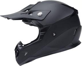 img 4 attached to 🔒 YEMA Helmet YM-915 DOT Approved ATV Motocross Motorcycle Helmet - Full Face Off Road Crash Cross Downhill DH Four Wheeler MX Quad Dirt Bike Helmet for Adult Men Women - Matte Black, Size M