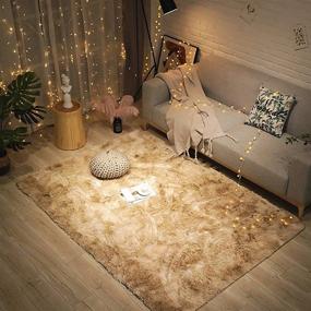 img 2 attached to Kids Play Room Faux Fur Luxury Rug Plush Throw Rugs High Pile Handmade Knitted Area Rug For Nursery Decoration Baby Care Crawling Carpet