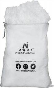 img 2 attached to 🧸 Ayat Polyester Filling: Fiber Stuffing, High Grade 100% Polyester Ball Fiber Stuffing for Toys, Cushion, Pillows - Bounce Back, Washable, 3 kg/3000 Grams/106 oz