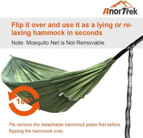 img 1 attached to AnorTrek Professional Camping Hammock: Lightweight, Portable Double With Mosquito Net & Tree Straps - Perfect For Hiking, Backpacking & More!