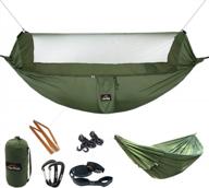 anortrek professional camping hammock: lightweight, portable double with mosquito net & tree straps - perfect for hiking, backpacking & more! логотип