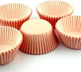 img 2 attached to Eoonfirst Standard Size Cupcake Liners Thanksgiving Day Baking Cups 100 Pcs (Light Pink)