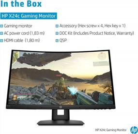 img 3 attached to HP X24C Monitor Resolution FreeSync 23.6", 1920X1080P, Blue Light Filter, Height Adjustment, Anti-Glare Coating, ‎9EK40AA#ABA