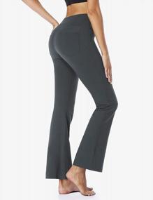 img 3 attached to Safort Bootcut Yoga Pants With 4 Pockets And UPF50+ - 28-34" Inseam For Regular And Tall Sizes