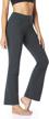 safort bootcut yoga pants with 4 pockets and upf50+ - 28-34" inseam for regular and tall sizes logo