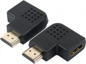 img 3 attached to Адаптер Anbear HDMI 90 ° и 270 ° под прямым углом, 2 шт., переходник HDMI «папа-мама»