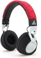 artix cl650 headphones: lightweight wired earphones with built-in mic - perfect for travel, sport, kids & teens (red) logo