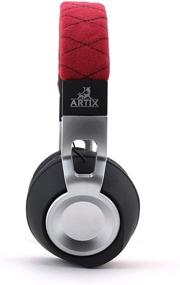 img 2 attached to ARTIX CL650 Headphones: Lightweight Wired Earphones with Built-in Mic - Perfect for Travel, Sport, Kids & Teens (Red)