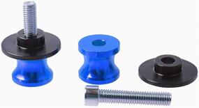 img 1 attached to Blue CNC Aluminum Swingarm Spools Slider Stand Screw for Yamaha YZF R1 R3 R6 R25 R1000 - M6 Motorcycle Swingarm Spools Accessories