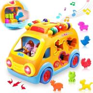 🚍 dumma baby bus toys 12-18 months - music bus for toddlers, kids - educational toys for boys and girls age 1 2 3 - animal sounds, puzzles, light toys - universal moving toys for ages 2-4 logo